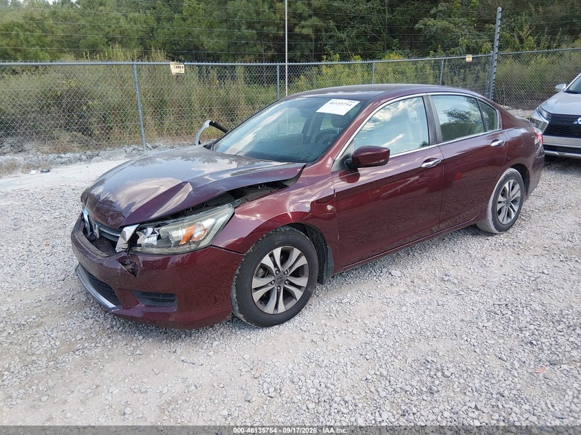 Vin: 1hgcr2f38ea176846, lot: 46635488, honda accord lx 20142