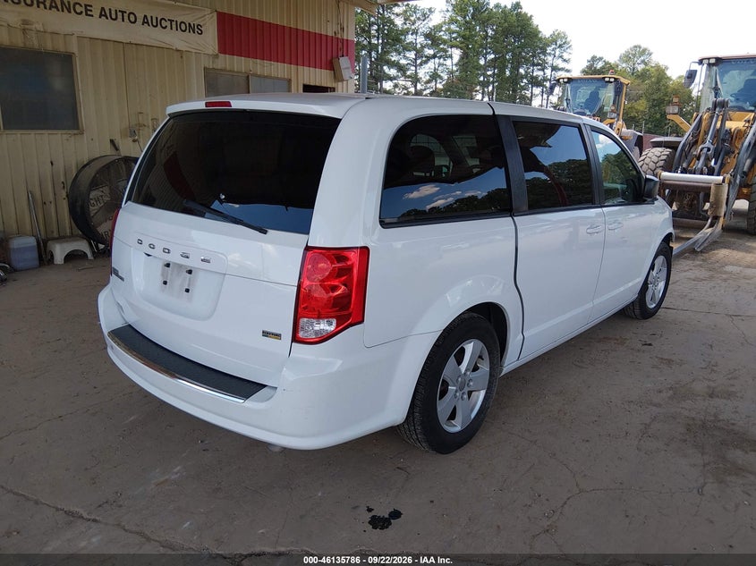 Vin: 2c4rdgbg3jr312612, lot: 46635520, dodge grand caravan se 20184