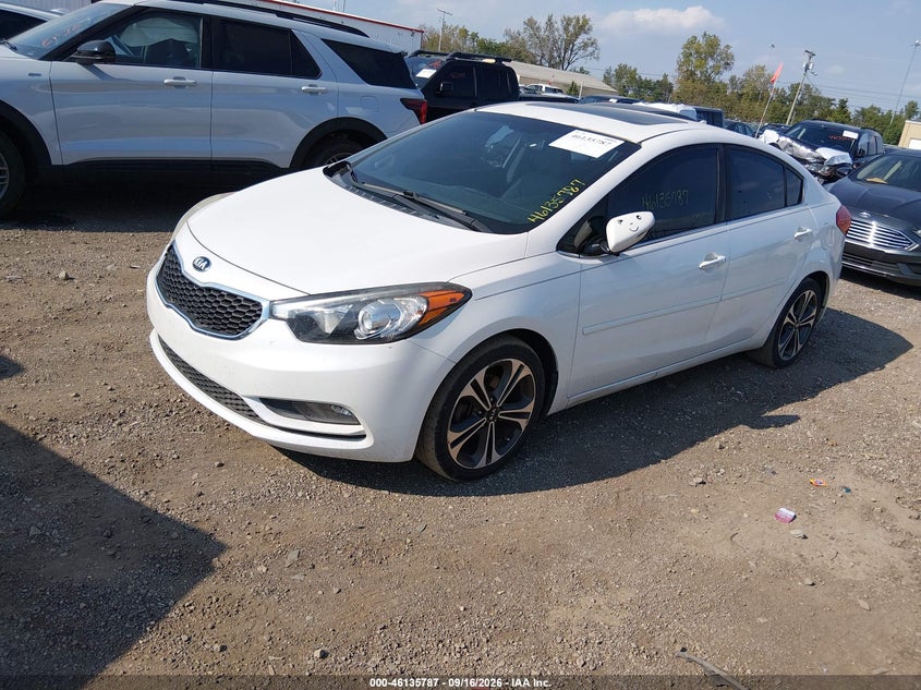 Vin: knafz4a88e5087830, lot: 46635521, kia forte ex 20142