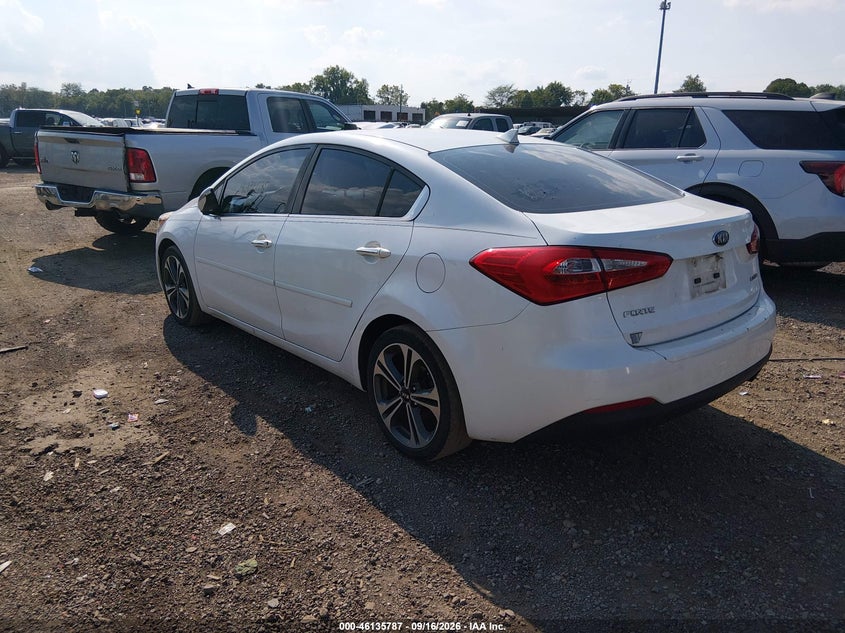 Vin: knafz4a88e5087830, lot: 46635521, kia forte ex 20143