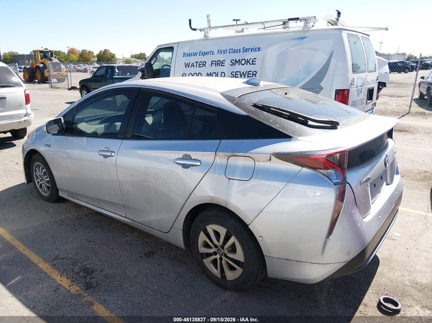 Vin: jtdkbrfu7j3586925, lot: 46635561, toyota prius two 20183