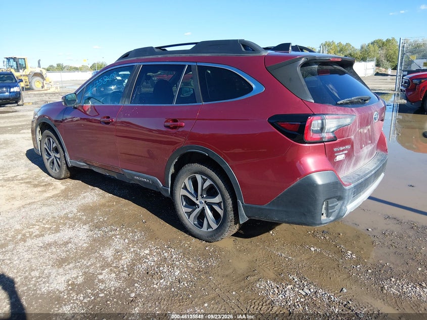 Vin: 4s4btamc5m3121925, lot: 46635582, subaru outback limited 20213