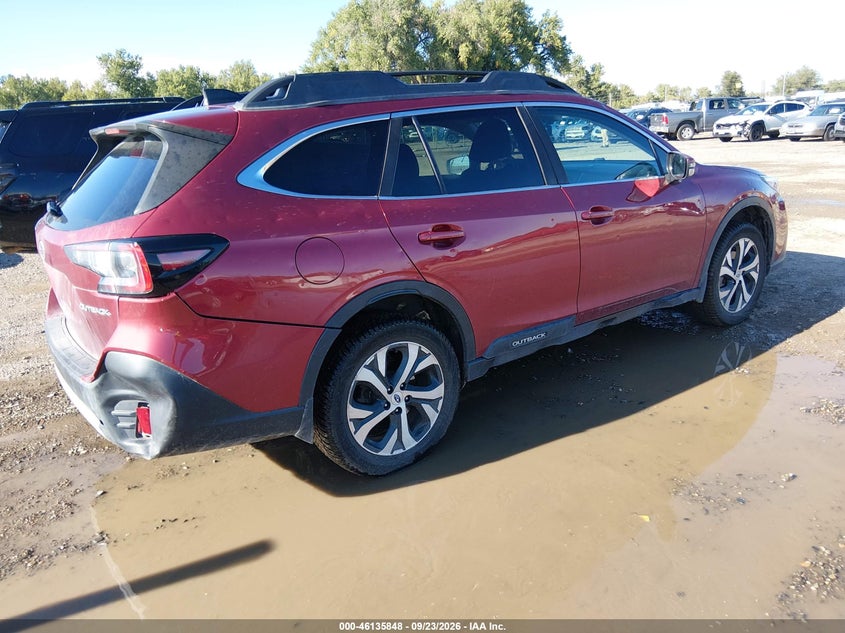 Vin: 4s4btamc5m3121925, lot: 46635582, subaru outback limited 20214