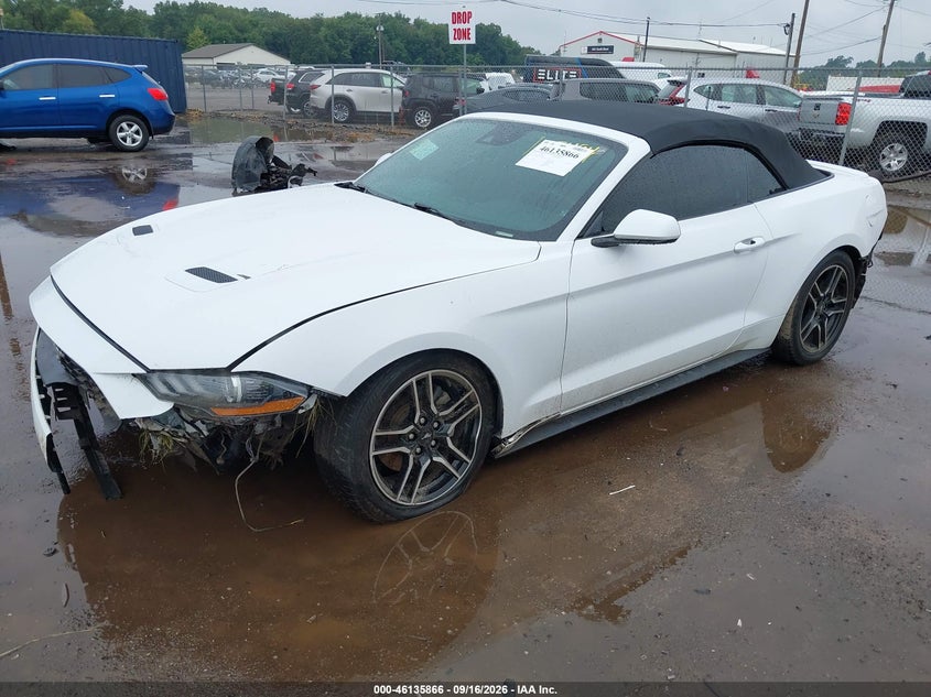 Vin: 1fatp8uh7m5105494, lot: 46635600, ford mustang ecoboost premium 20212