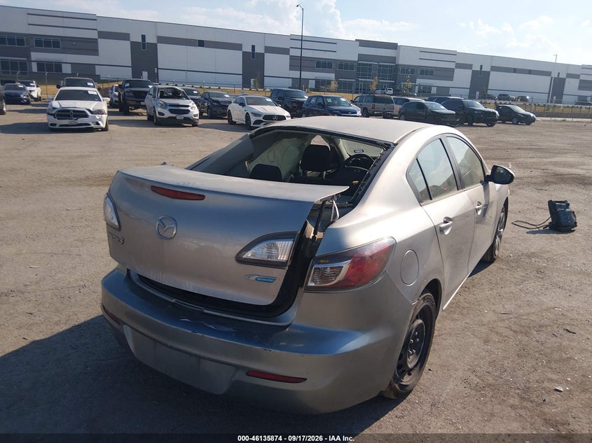 Vin: jm1bl1up7d1770242, lot: 46635608, mazda mazda3 i sport 20134