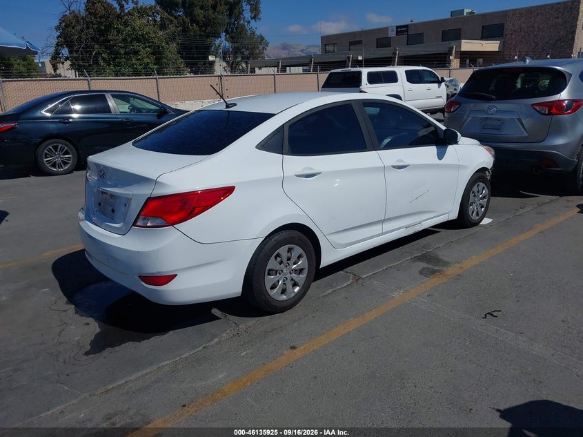 Vin: kmhct4ae5hu338760, lot: 46635659, hyundai accent se 20174