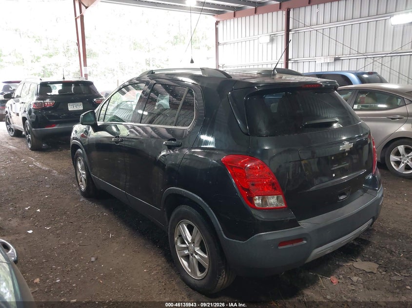 Vin: kl7cjlsbxgb654476, lot: 46635677, chevrolet trax lt 20163