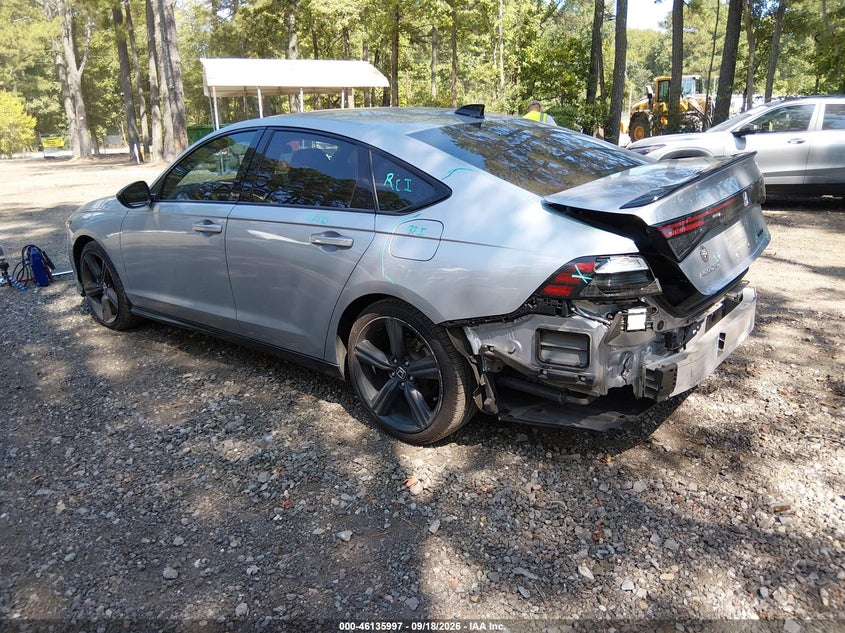 Vin: 1hgcy2f72pa052127, lot: 46635731, honda accord hybrid sport-l 20233