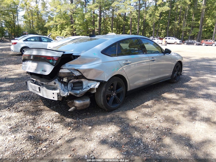 Vin: 1hgcy2f72pa052127, lot: 46635731, honda accord hybrid sport-l 20234