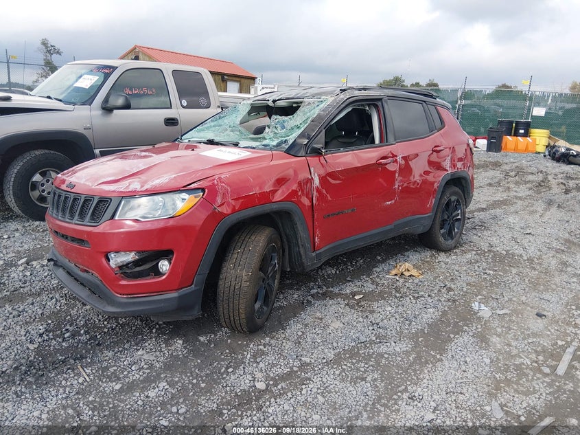 Vin: 3c4njdbb3mt504446, lot: 46635760, jeep compass altitude 4x4 20212