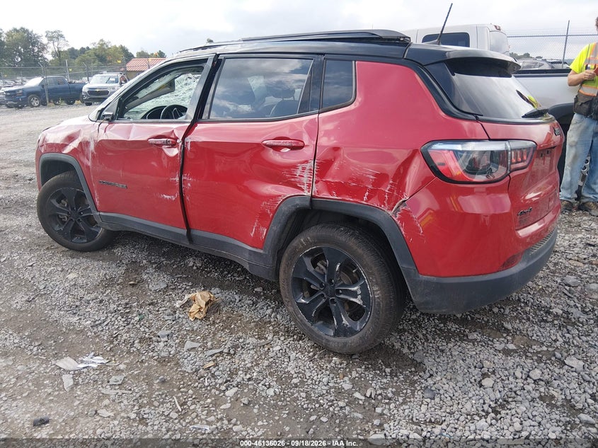 Vin: 3c4njdbb3mt504446, lot: 46635760, jeep compass altitude 4x4 20213