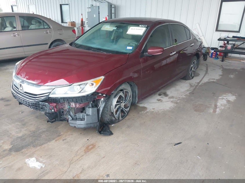 Vin: 1hgcr2f32ha203642, lot: 46635795, honda accord lx 20172