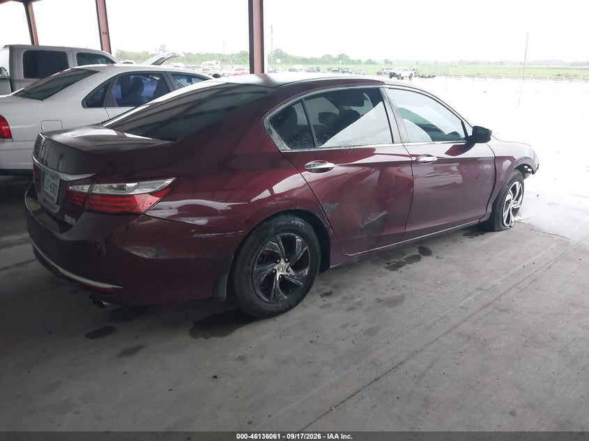 Vin: 1hgcr2f32ha203642, lot: 46635795, honda accord lx 20174