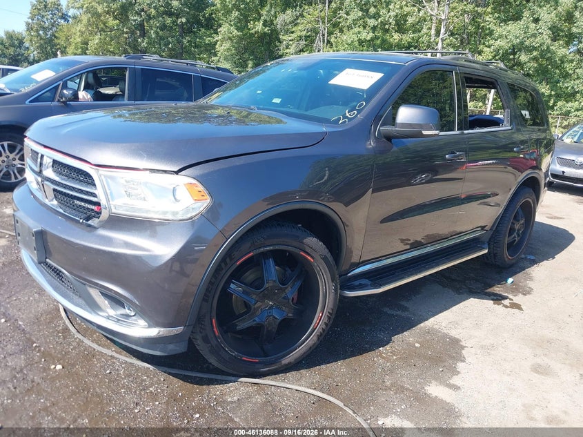 Vin: 1c4rdjdg3gc412852, lot: 46635822, dodge durango limited 20162