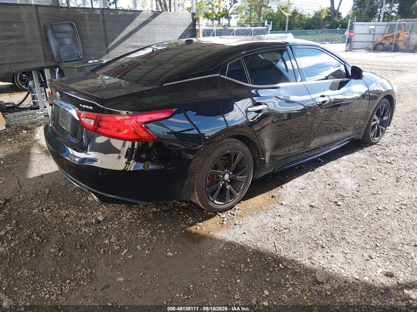 Vin: 1n4aa6ap5jc409309, lot: 46635845, nissan maxima 3.5 platinum 20184