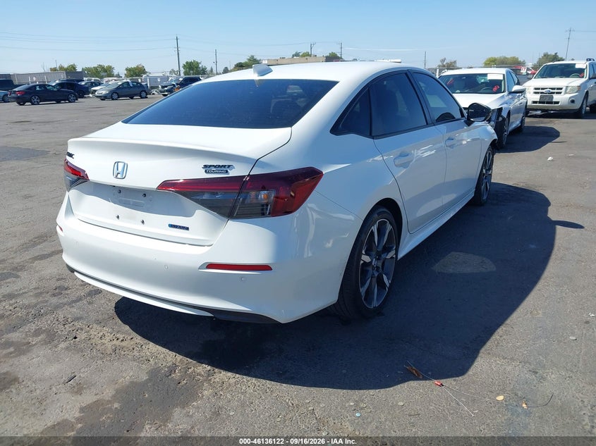 Vin: 2hgfe4f86th319047, lot: 46635856, honda civic hybrid sport/sport touring 20264