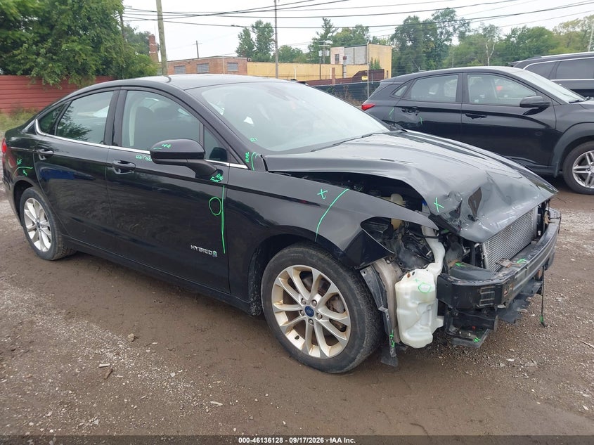 2019 Ford Fusion Hybrid Se, Front, IAAI, VIN 3FA6P0LU9KR166935