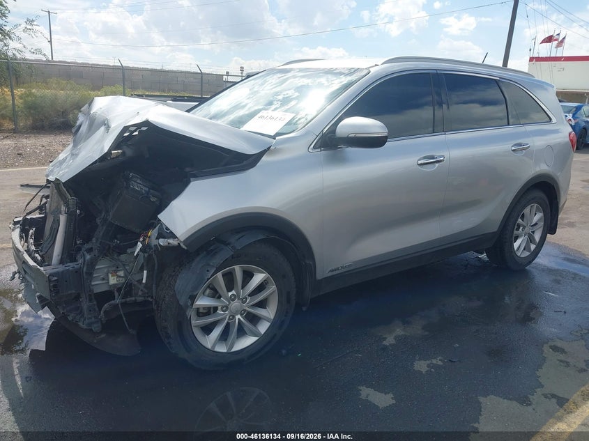 Vin: 5xypgda56jg413189, lot: 46635868, kia sorento 3.3l lx 20182