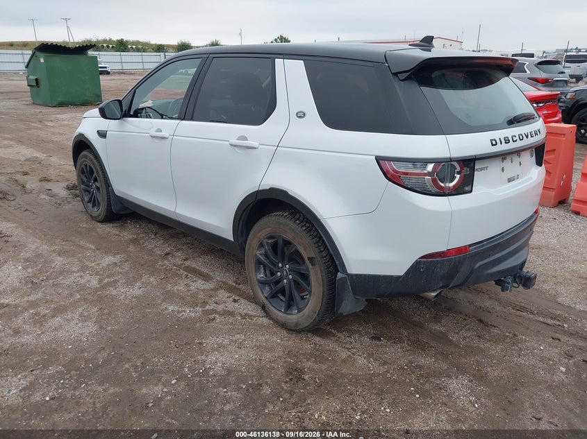Vin: salcr2bg8gh570275, lot: 46635872, land rover discovery sport hse 20163