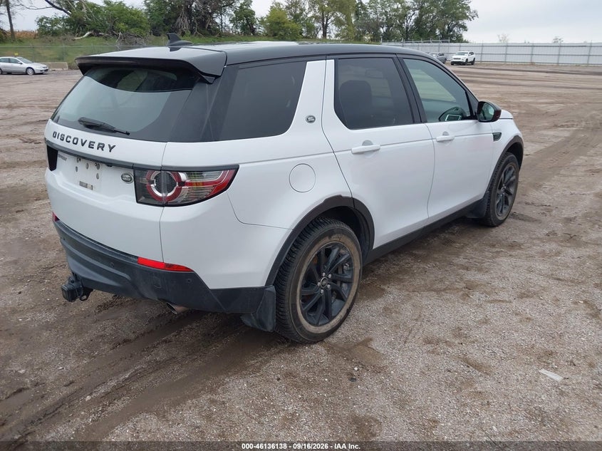 Vin: salcr2bg8gh570275, lot: 46635872, land rover discovery sport hse 20164