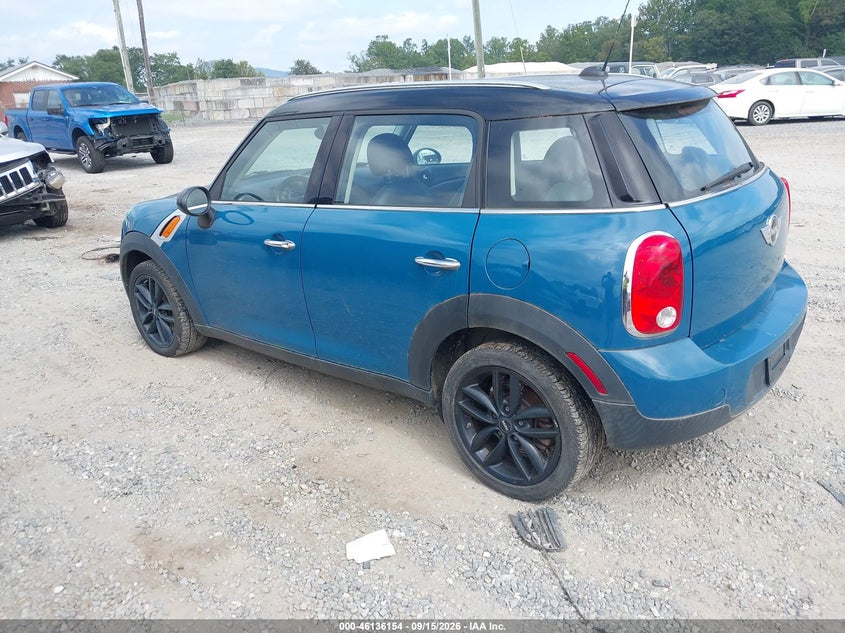 MINI COOPER COUNTRYMAN 2012 VIN WMWZB3C57CWM30780