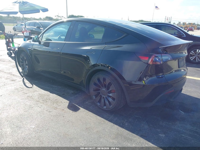 Vin: 7saygdef3sa373606, lot: 46635911, tesla model y performance dual motor all-wheel drive 20253