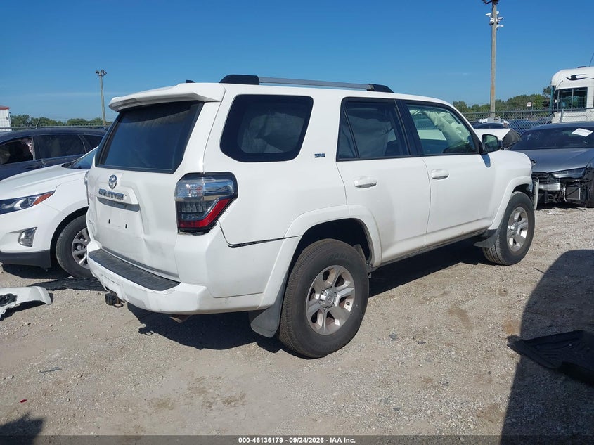 Vin: jtezu5jr7k5198177, lot: 46635913, toyota 4runner sr5 20194