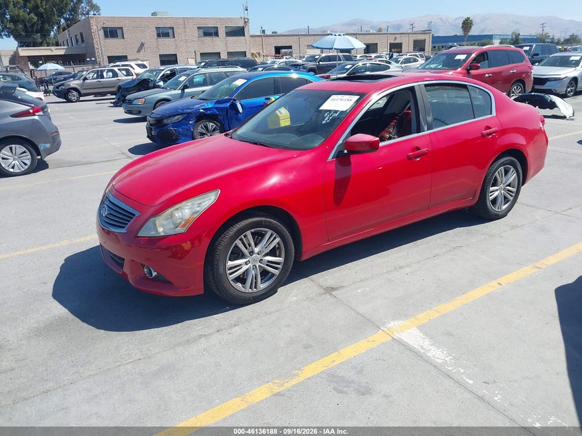 Vin: jn1cv6ar9cm677515, lot: 46635922, infiniti g37x 20122