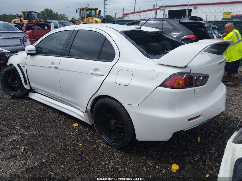 Vin: ja32w8fv0fu016322, lot: 46635944, mitsubishi lancer evolution gsr 20153