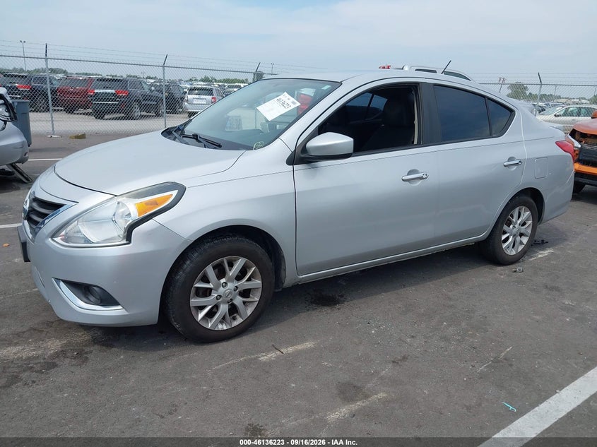Vin: 3n1cn7ap9jl868430, lot: 46635957, nissan versa 1.6 sv 20182
