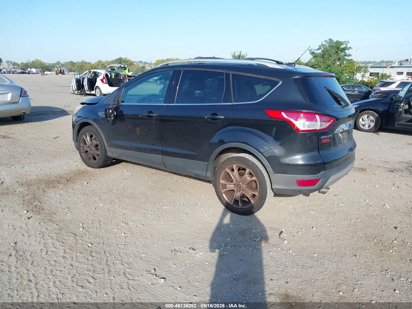Vin: 1fmcu9jx4eua34410, lot: 46635986, ford escape titanium 20143