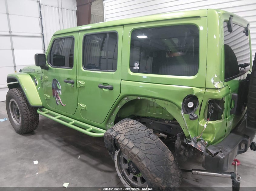 Vin: 1c4hjxfg8jw242112, lot: 46635996, jeep wrangler unlimited rubicon 4x4 20183