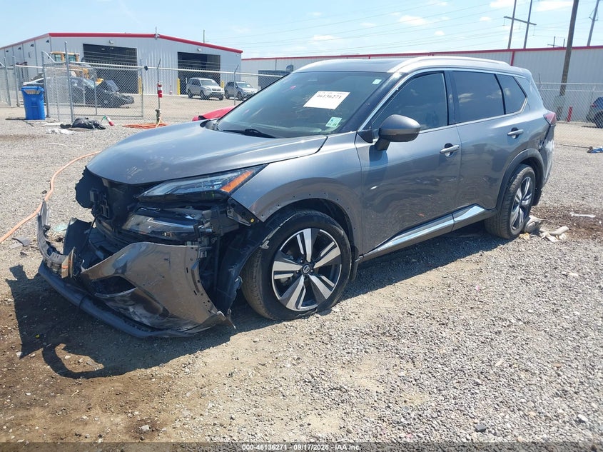 Vin: 5n1at3ca1mc743011, lot: 46636005, nissan rogue sl fwd 20212