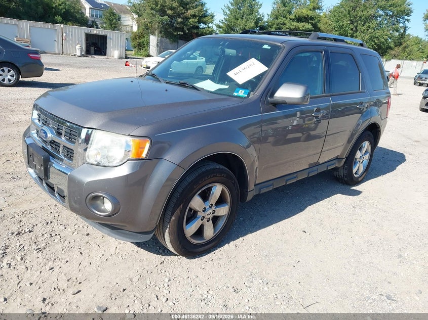 Vin: 1fmcu9eg2ckb48036, lot: 46636016, ford escape limited 20122