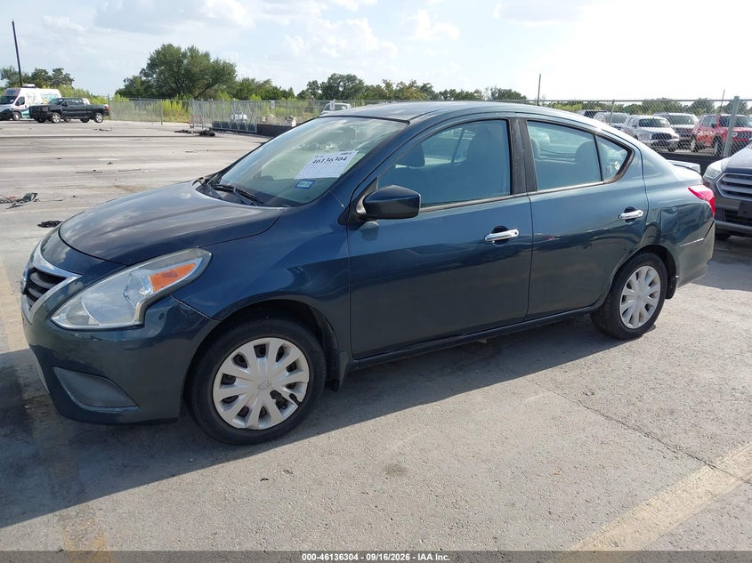 Vin: 3n1cn7ap1hl822536, lot: 46636038, nissan versa 1.6 sv 20172