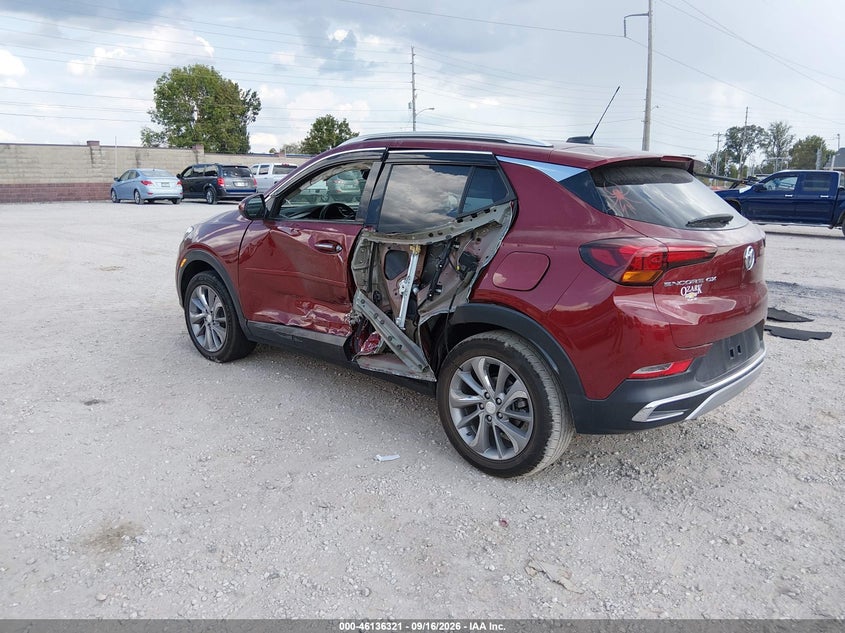 Vin: kl4mmfsl3pb124613, lot: 46636055, buick encore gx essence fwd 20233
