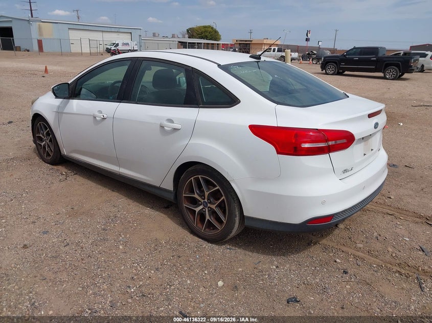 Vin: 1fadp3h22hl244799, lot: 46636056, ford focus sel 20173