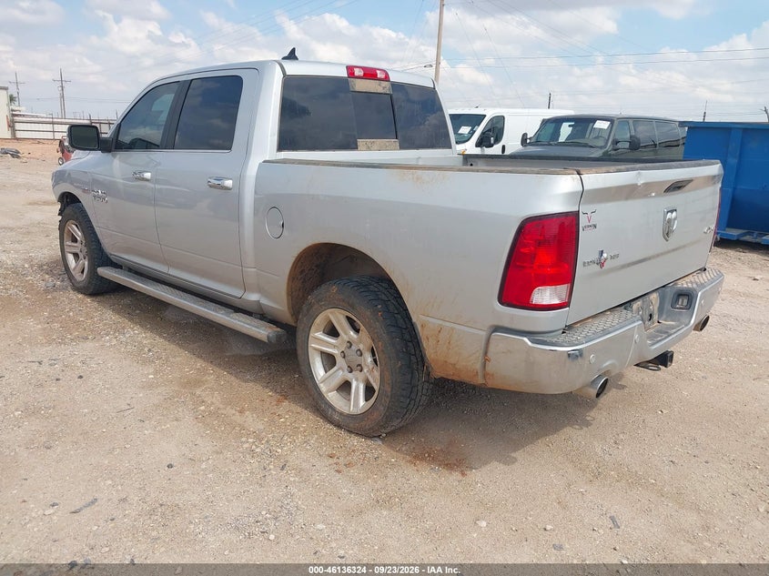Vin: 1c6rr7lt0hs689444, lot: 46636058, ram 1500 lone star silver  4x4 5'7 box 20173