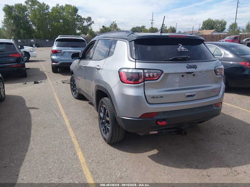 Vin: 3c4njddb4kt721501, lot: 46636062, jeep compass trailhawk 4x4 20193