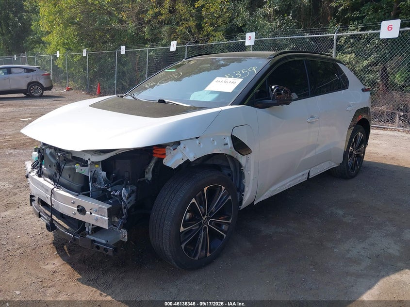 Vin: jtmabaca7pa025359, lot: 46636079, toyota bz4x limited 20232