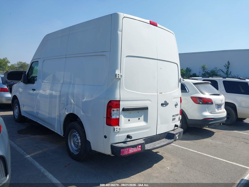 NISSAN NV CARGO NV2500 HD 2014 VIN 1N6BF0LXXEN103708