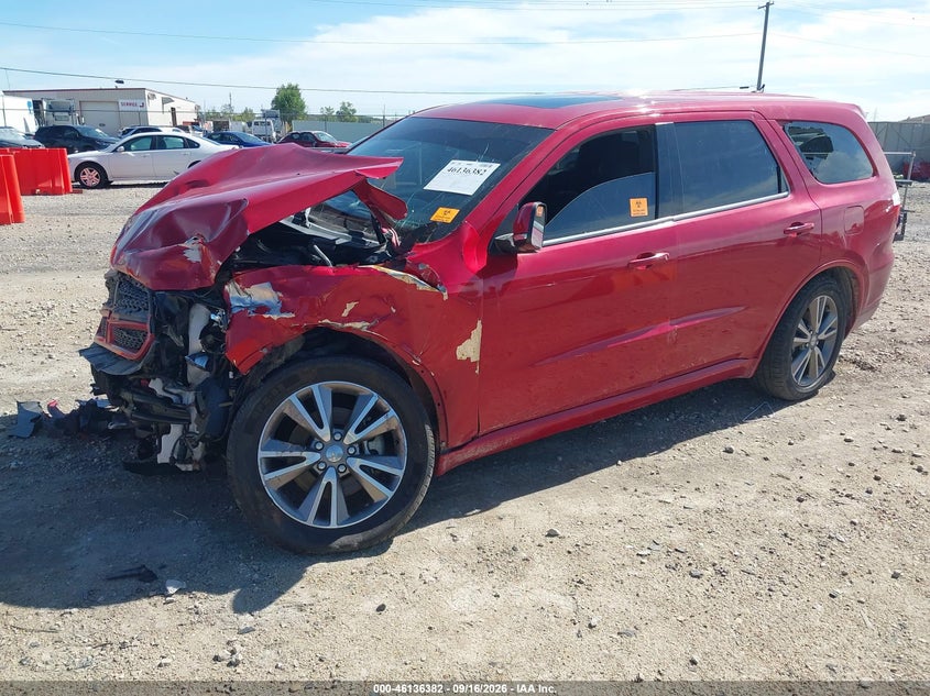 Vin: 1c4sdjct6dc597183, lot: 46636116, dodge durango r/t 20132