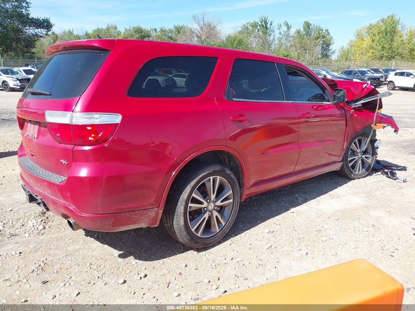 Vin: 1c4sdjct6dc597183, lot: 46636116, dodge durango r/t 20134