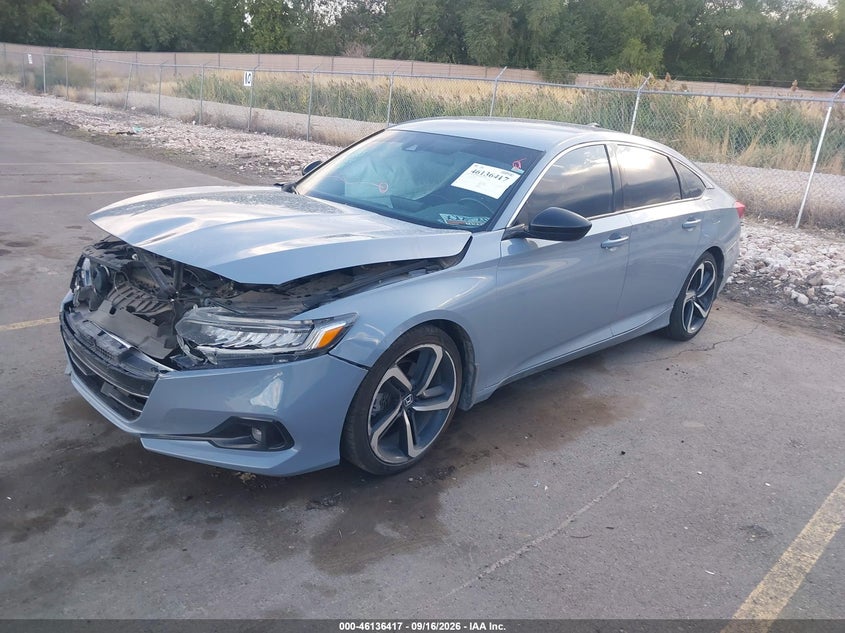 Vin: 1hgcv1f38ma107627, lot: 46636151, honda accord sport 20212