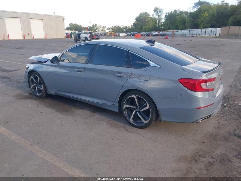 Vin: 1hgcv1f38ma107627, lot: 46636151, honda accord sport 20213