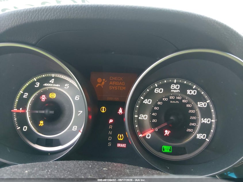 ACURA MDX 2012 VIN 2HNYD2H31CH501720