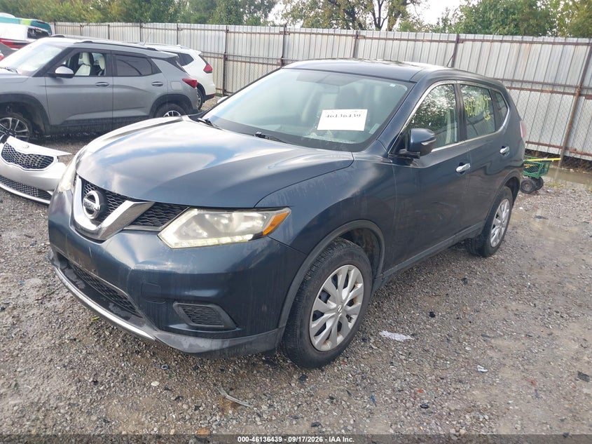 Vin: knmat2mv5fp571013, lot: 46636173, nissan rogue s 20152