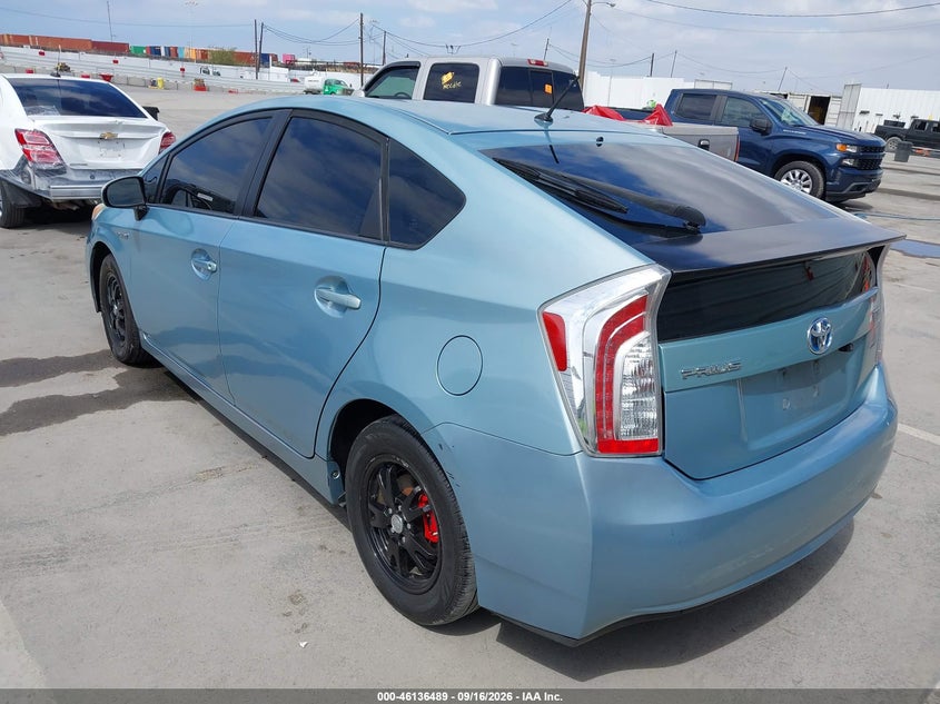 Vin: jtdkn3du4c5464859, lot: 46636223, toyota prius two 20123