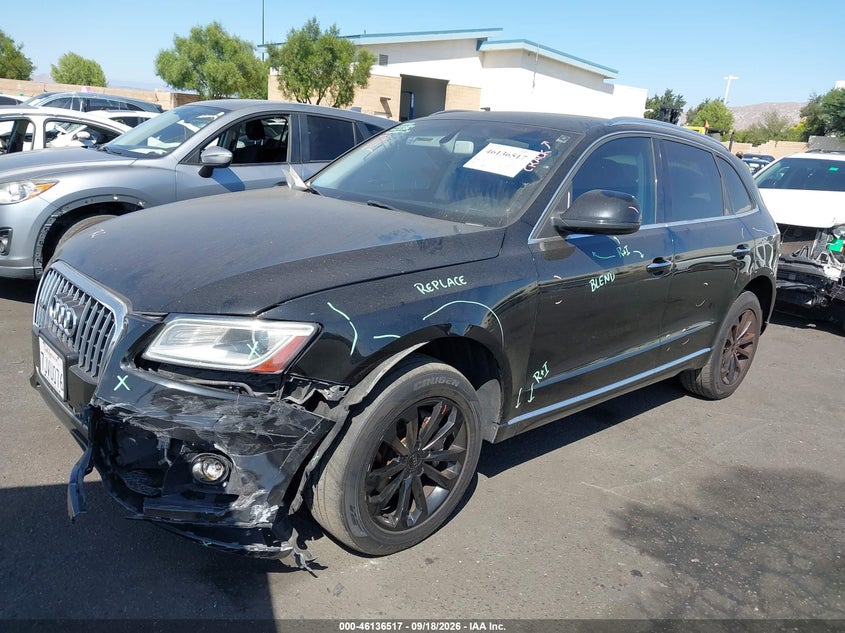 Vin: wa1cfafp7fa064507, lot: 46636251, audi q5 2.0t premium 20152