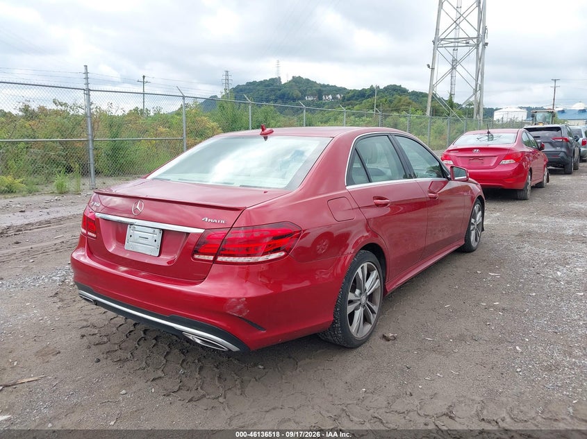 Vin: wddhf8jb6fb096025, lot: 46636252, mercedes-benz e 350 4matic 20154